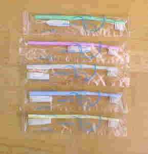 丹頂ハブラシ 印刷物 レトロ 昭和ブラシの業務用歯ブラシ